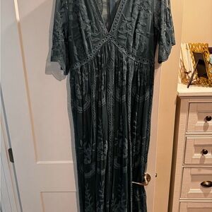 Pinkblush maternity Lace Womens large Dress in Teal